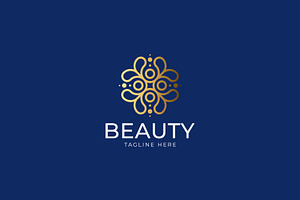 Elegant Flower Logo Floral Beauty, a Branding & Logo Template by Signatoro