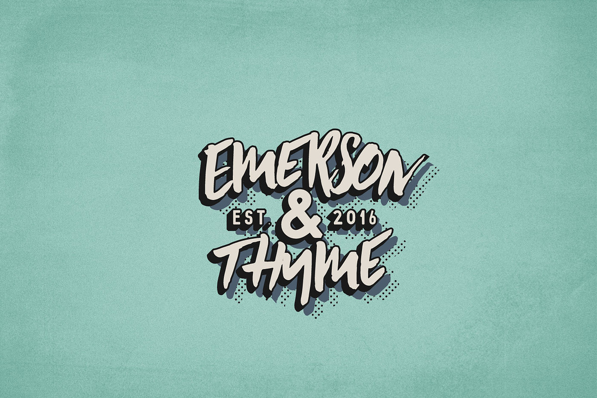 10 Minimal Retro Logos, a Branding & Logo Template by Nuzzo (Photo 6 of 12)