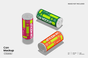 Can Mockup, a Cups & Container Mockup by Unerispace