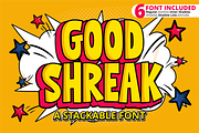 Good Shreak Font, a Script Font by Mabhal Studio (Thumbnail 1 of 10)