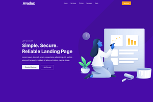 Avadax – Bootstrap Template