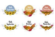 Hello Autumn Collection, a Decorative Illustration by VioSilent (Thumbnail 3 of 10)