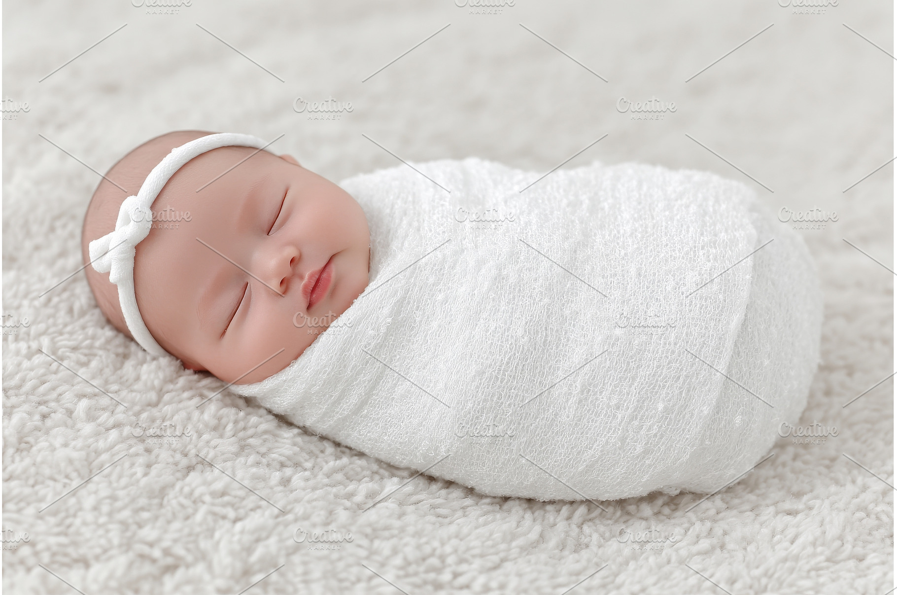 A one-month-old infant is asleep and, a Person Photo by ZinetroN