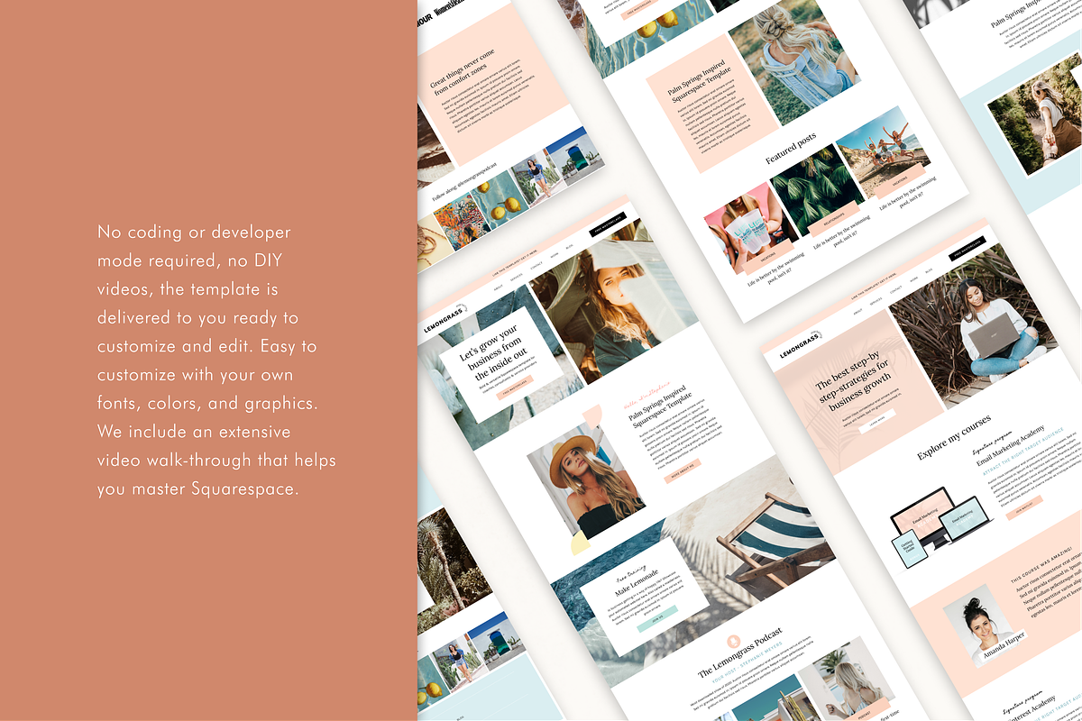 Squarespace template: Lemongrass, a Squarespace Template by Applet Studio