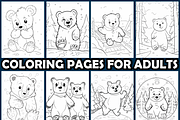 Snow Bear Tracks Coloring Pages, an Animal Illustration by maggiesar (Thumbnail 3 of 4)
