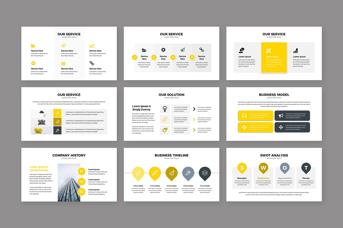 Setting Business PowerPoint Template, a Presentation Template by RsmBoutique2021 (Photo 4 of 5)