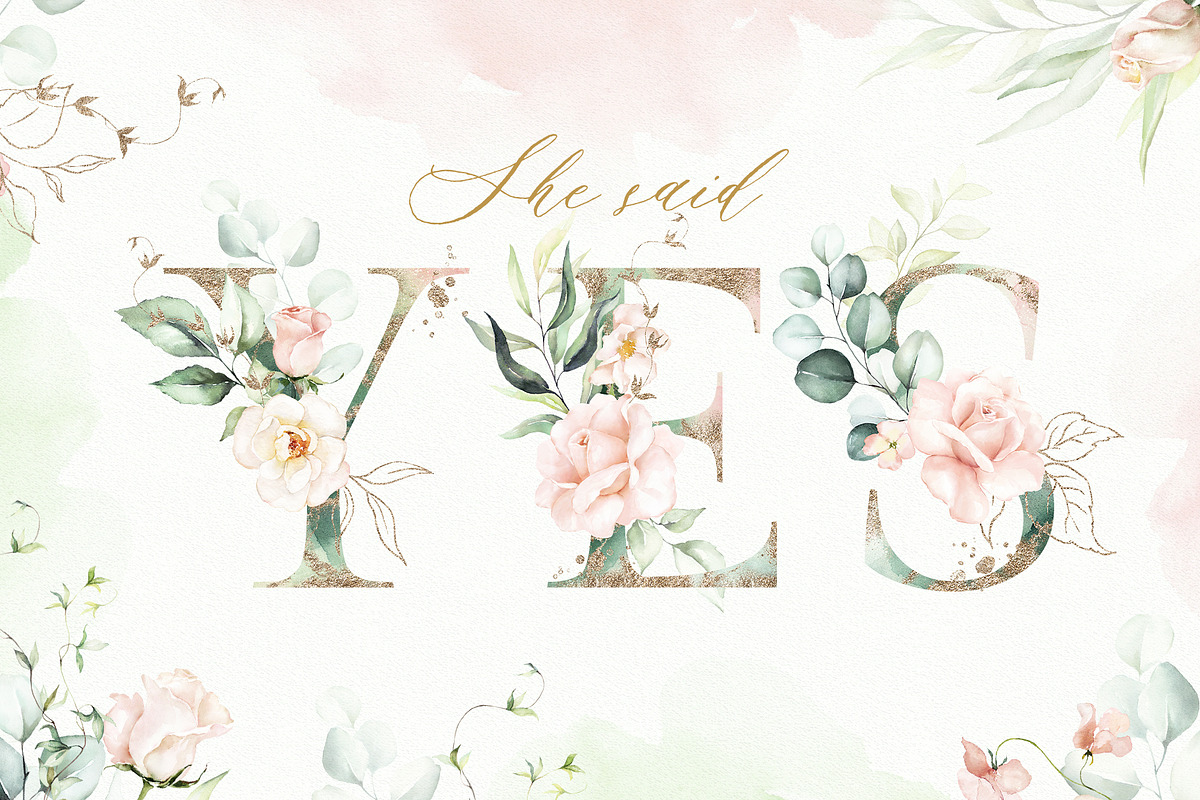 BUNDLE Watercolor Floral Graphic, a Decorative Illustration by Veris Studio (Photo 34 of 35)
