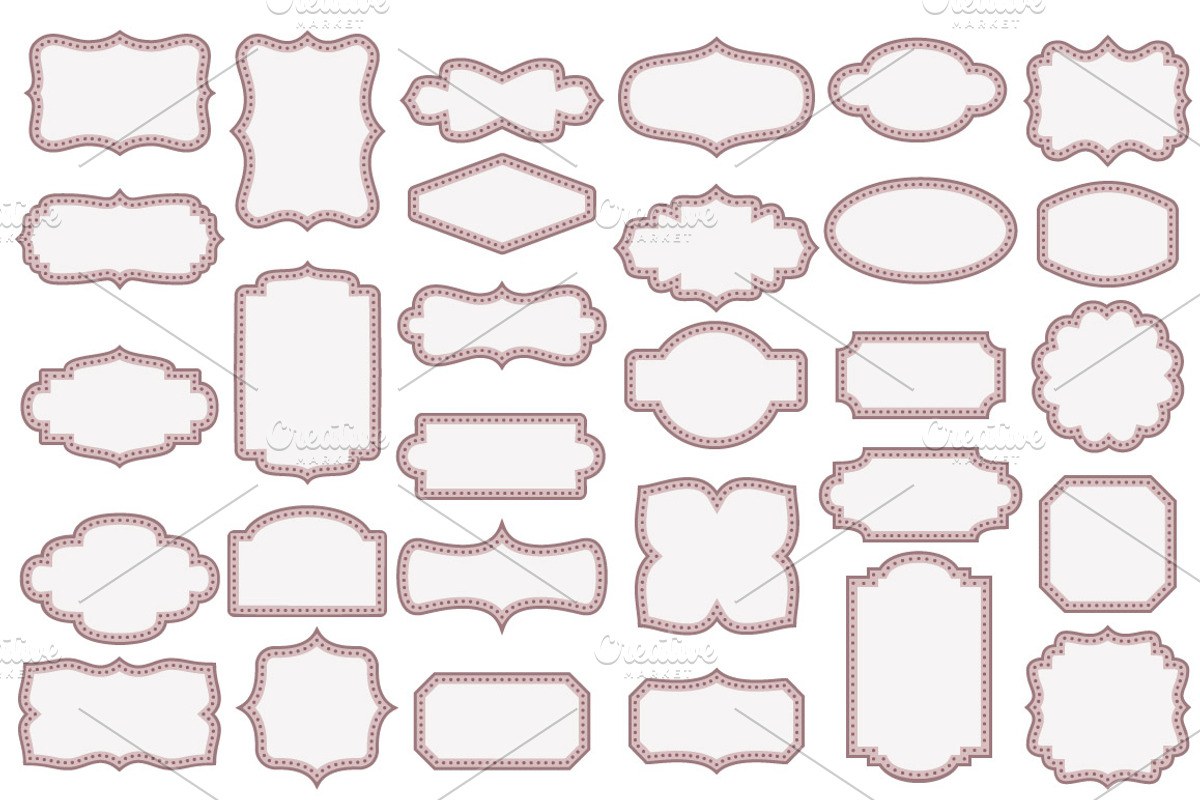30 color frames in 6 styles, an Object Graphic by Wild Rose (Photo 3 of 8)