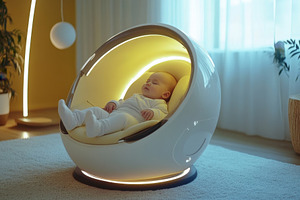 Baby rockers that provide soothing, a Photo by Pavel_design
