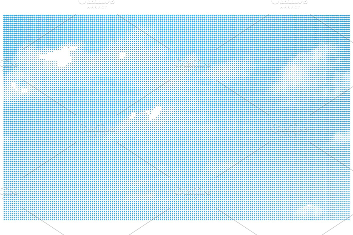 Blue Halftone Cloud Sky Background, a Texture Graphic by sivVector (Photo 2 of 3)