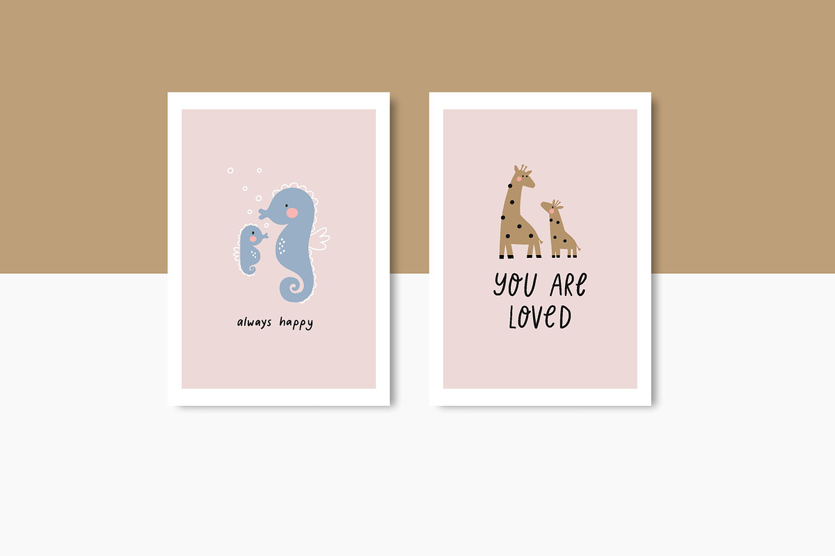 Mom and Baby. Mother's Day card, an Illustration by Barkova Nadya (Photo 7 of 7)