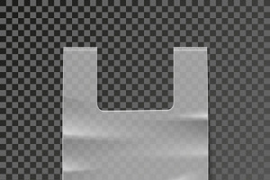 Vector Plastic Bag Template