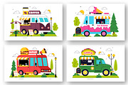 10 Food Truck Illustration, a Food Illustration by denayunebgt (Thumbnail 2 of 4)