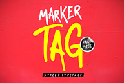 Marker Tag urban graffiti font, a Blackletter Font by doffdog (Thumbnail 1 of 5)