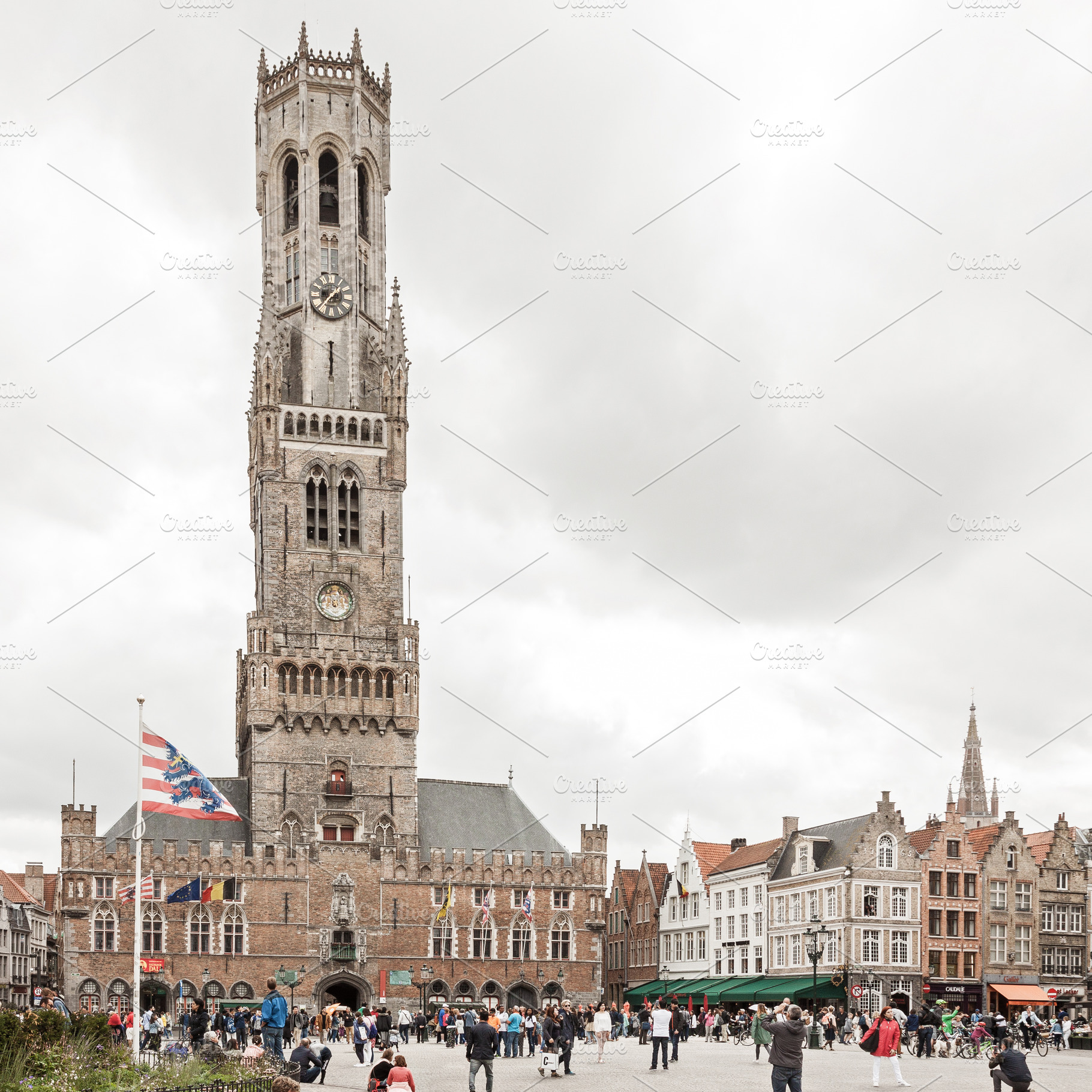 Central market square in Bruges, an Architecture Photo by BOOCYS