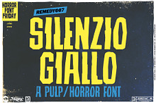 Silenzio Giallo - MCM Horror Font