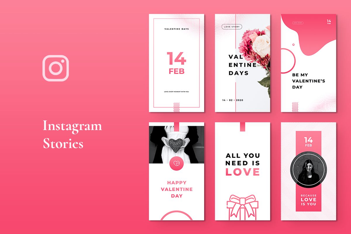 Happy Valentines Day Instagram Story, a Social Media Template by Rahardi Creative (Photo 2 of 6)