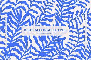 Blue Matisse Leaves