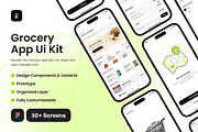 Grocerya - Grocery Shopping UI Kit, an UI Kit Template by restiyathena (Thumbnail 1 of 6)