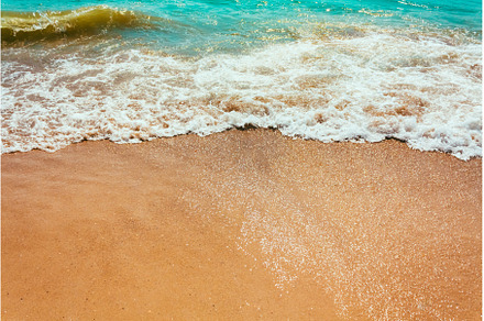 Sand Beach And Wave, a Nature Photo by Our Amazing World