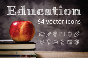 EDUCATION - vector line icons