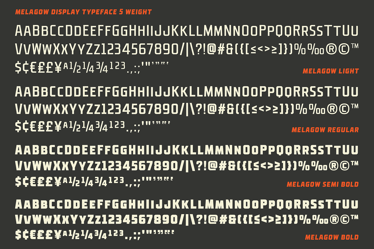 Melagow Display Variable, a Sans Serif Font by 24Design Studios (Photo 10 of 11)