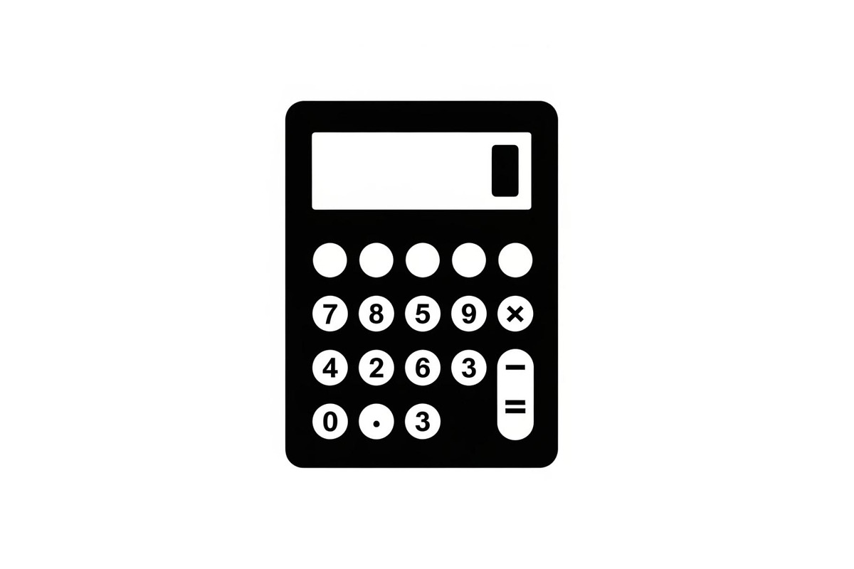 Minimal Calculator Finance Silhouett, a Graphic by hafijul (Photo 10 of 11)