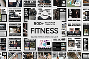 Fitness White Template, a Social Media Template by Kalubuak (Thumbnail 1 of 10)