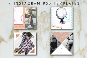 4 Instagram Fashion Templates