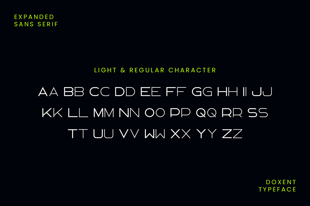 Doxent Expanded Sans Serif Font, a Sans Serif Font by Idea Studio (Photo 7 of 11)