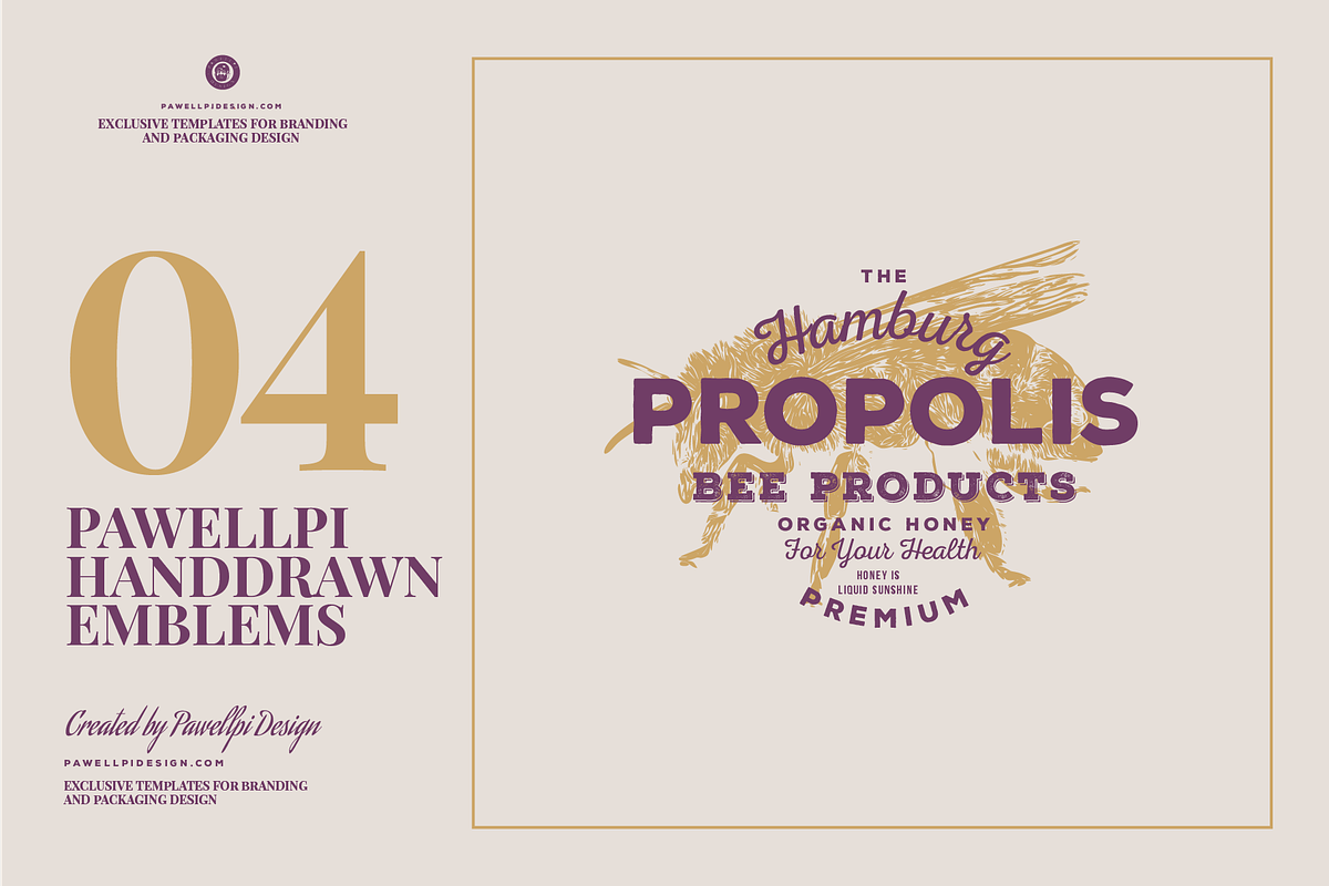 HAND DRAWN VINTAGE EMBLEMS VOLUME 4, a Branding & Logo Template by pawellpi (Photo 14 of 15)