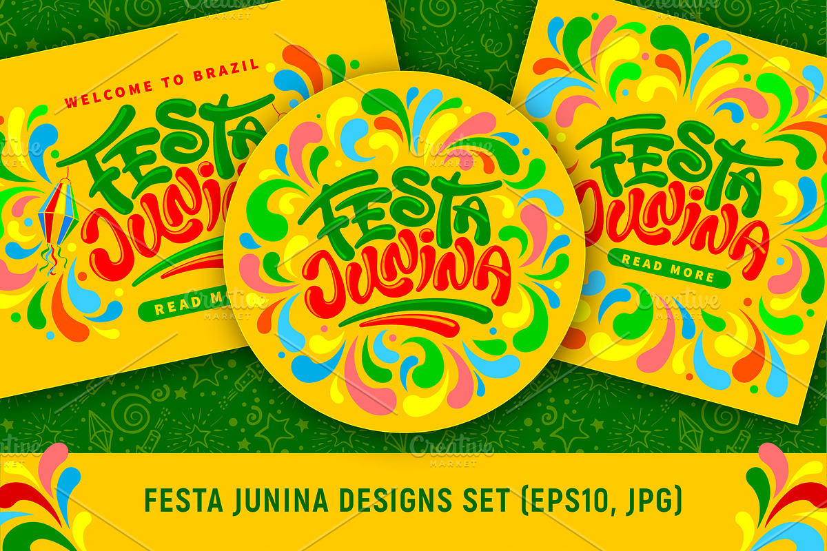 Festa Junina Ornate Designs Set, a Decorative Illustration by Vector beauty (Photo 1 of 4)
