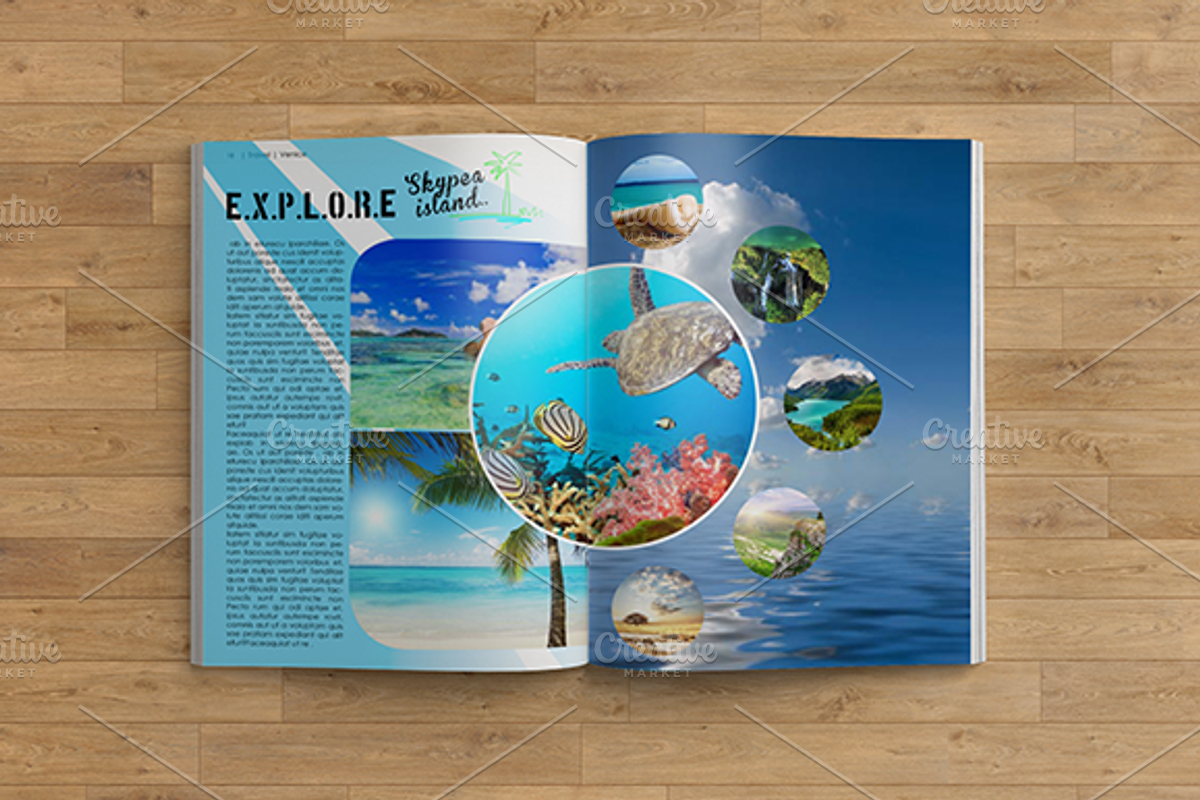 Travel Adventure Magazine, a Magazine Template by Incools (Photo 3 of 5)
