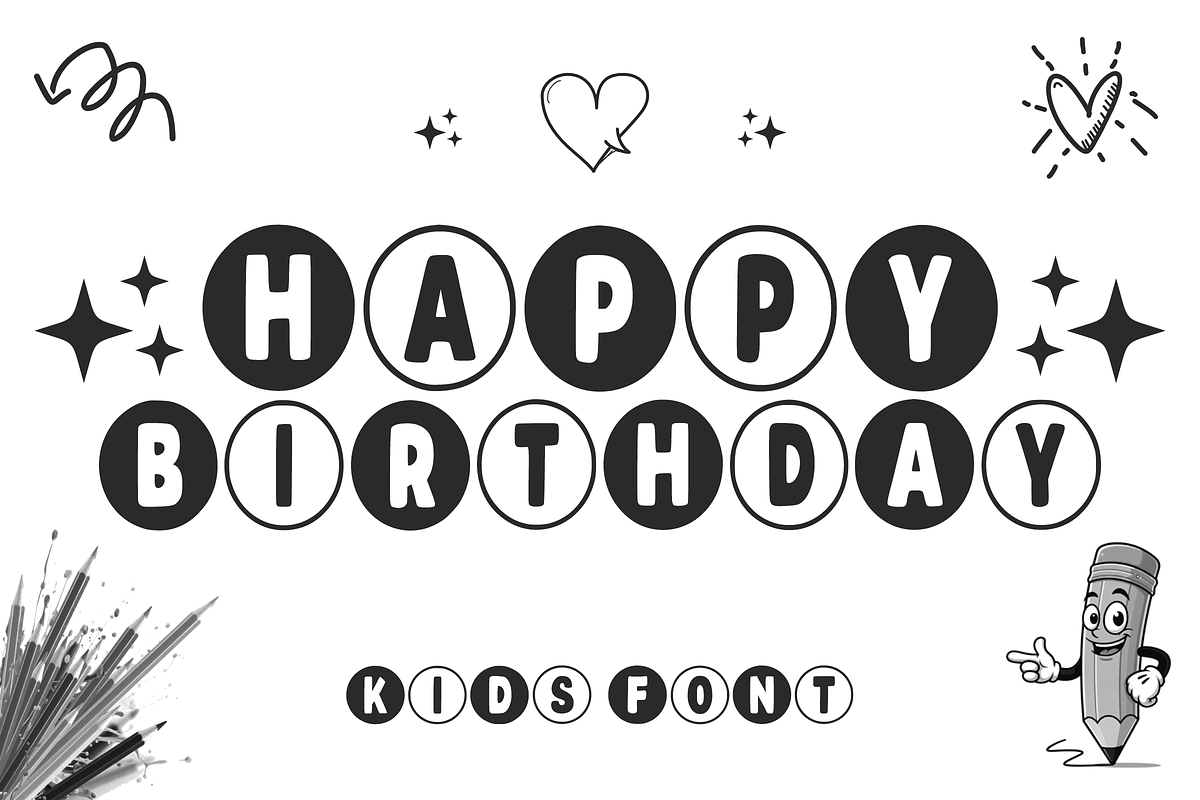 Back To School - Display Font, a Font by KiddoGlyphs Studio (Photo 2 of 5)
