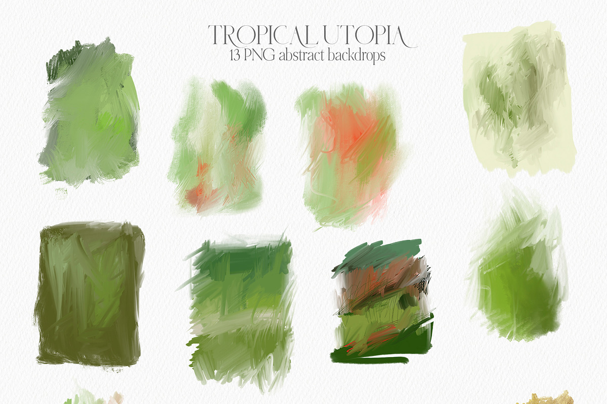 Tropical Greenery Watercolor Clipart, an Illustration by whiteheartdesign (Photo 21 of 22)