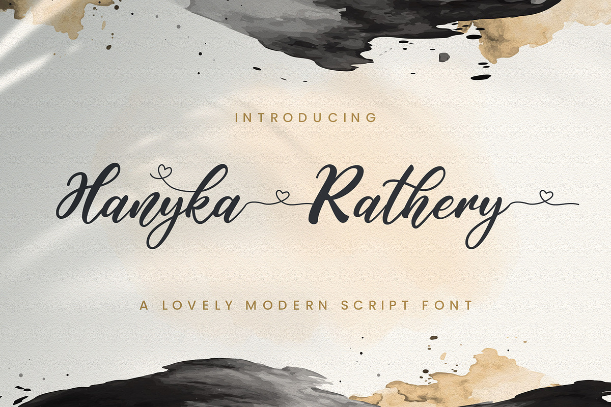Hanyka Rathery - Lovely Script Font, a Script Font by StringLabs (Photo 1 of 11)