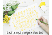 Monogram Font Hand Lettered, a Font by CraftyLittleNodes (Thumbnail 4 of 6)