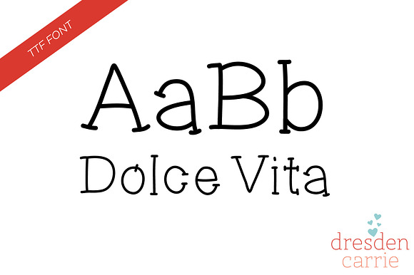 Dolce Vita Hand-Drawn Font preview 4