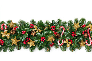 Festive Christmas garland, a Holiday Photo by Hannet
