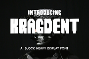 Kragdent - Block Heavy Display, a Font by Indotype Foundry (Thumbnail 1 of 10)