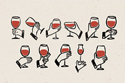 Wine Culture Clipart, a Person Illustration by Teresa Art Store (Thumbnail 3 of 12)