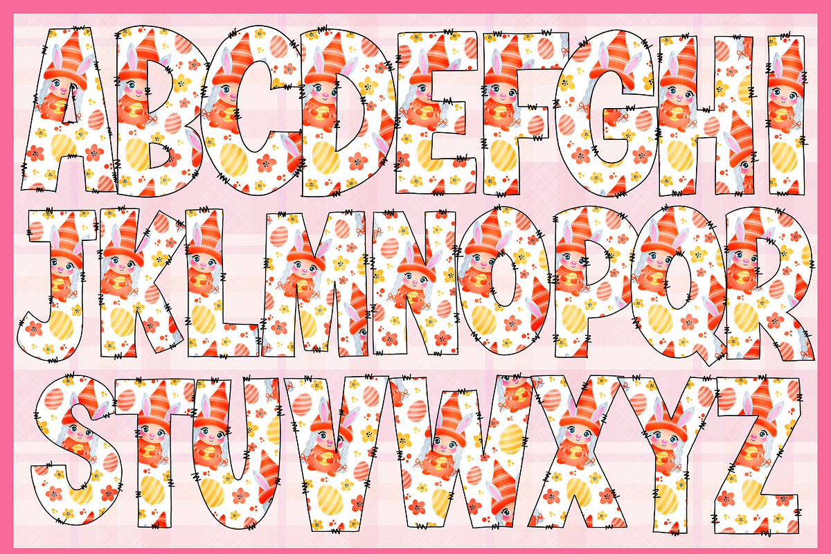 Easter Cutie-PNG fonts, a Font by It me digital art (Photo 4 of 8)