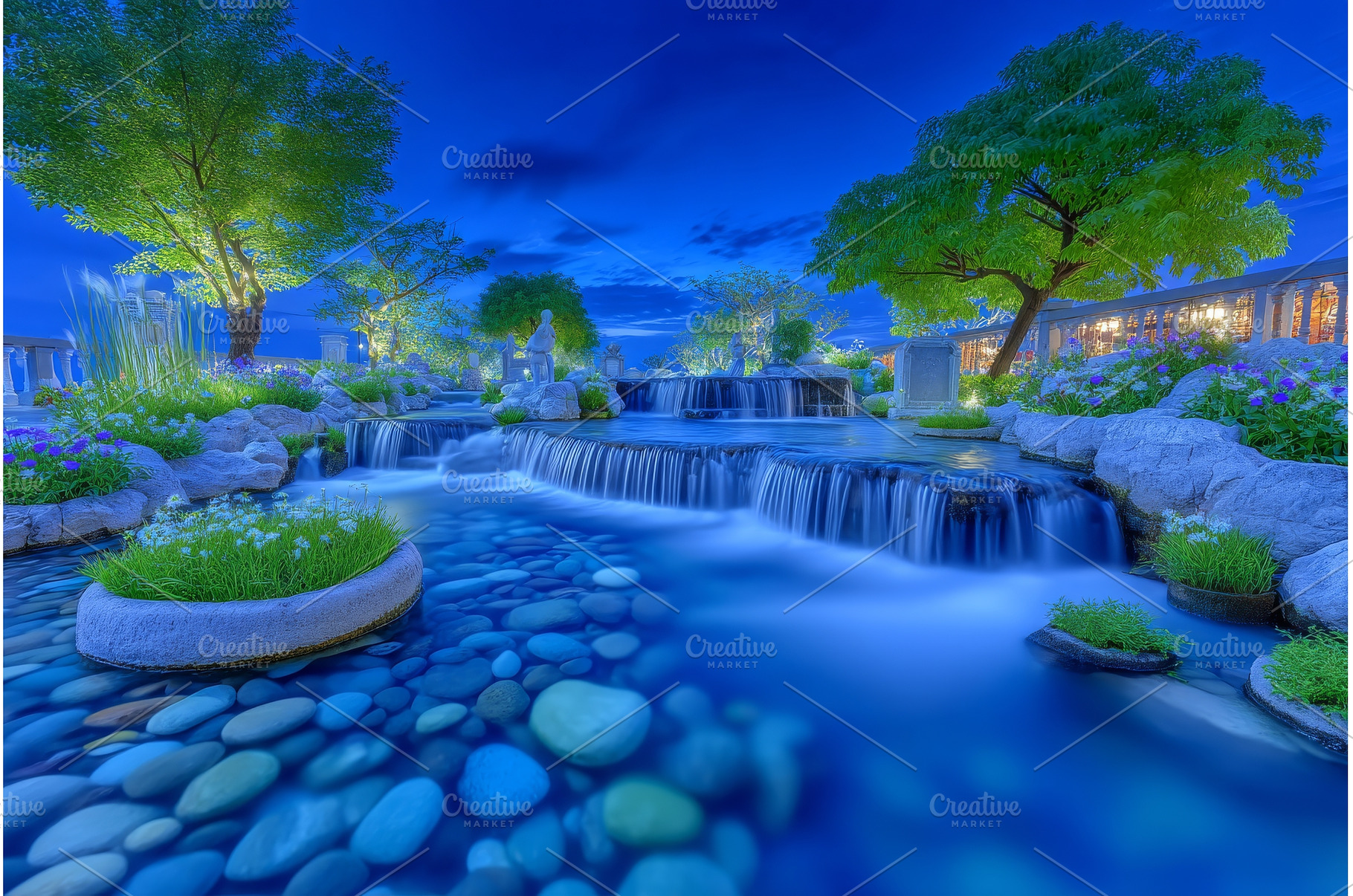 A breathtaking waterfall set amidst, a Nature Photo by ZinetroN
