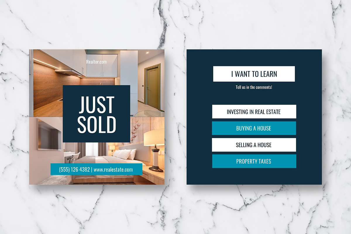 Real Estate Instagram Template Canva, a Social Media Template by Design District (Photo 14 of 39)