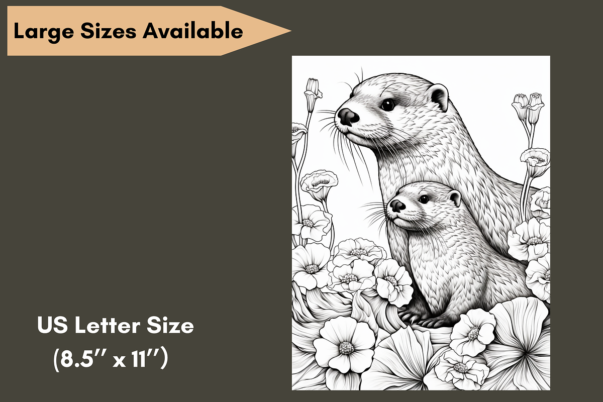 Ocean Animals Coloring Page for Kids, a Brochure Template by LA Design (Photo 8 of 10)