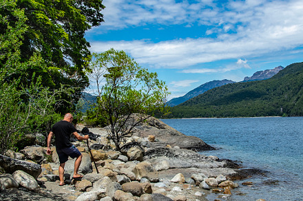 Beach at los alerces national park, chubut province, argentina,, a Nature Photo by DanFLCreativo