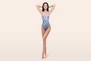 Women's Swimsuit Mockup, a Product Mockup by PSD Market (Thumbnail 3 of 7)