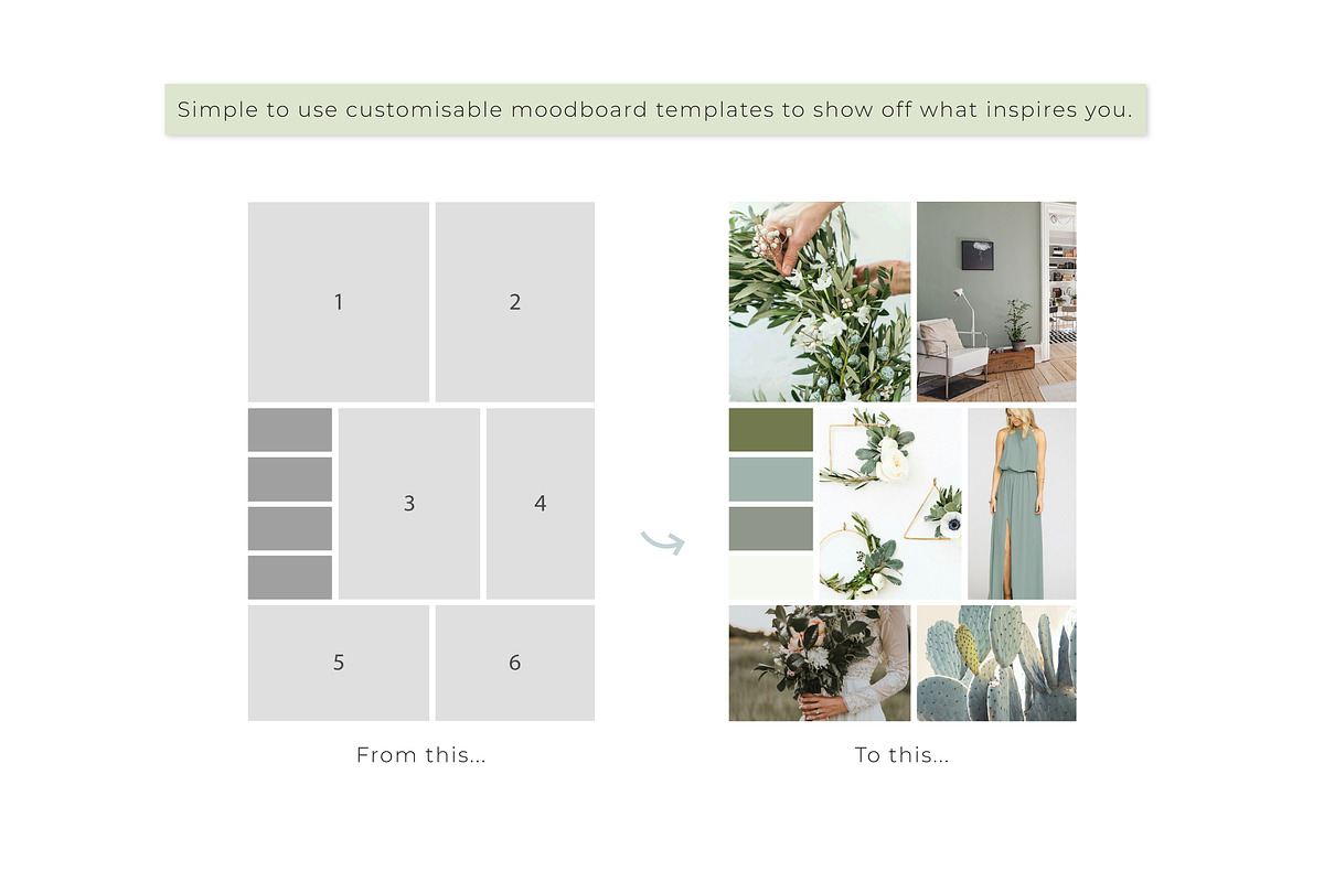 Pinterest Mood Board Templates, a Social Media Template by Bold Leap Creative (Photo 3 of 4)