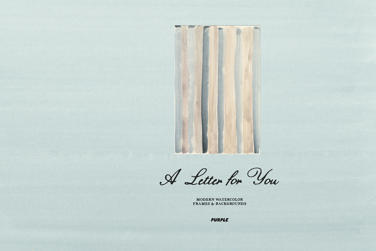 A Letter for You: Watercolor Collage, an Object Graphic by Purple (Photo 11 of 16)