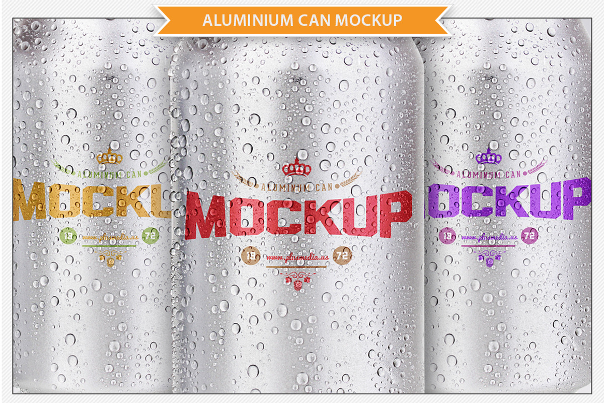 Aluminium Can Mockup, a Packaging Mockup by Plus Media (Photo 5 of 5)
